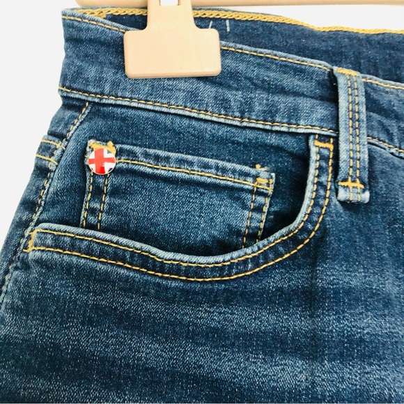 HUDSON JEANS NOA EFFRIE MID-RISE STRAIGHT CROP JEAN 28 - Picture 15 of 17